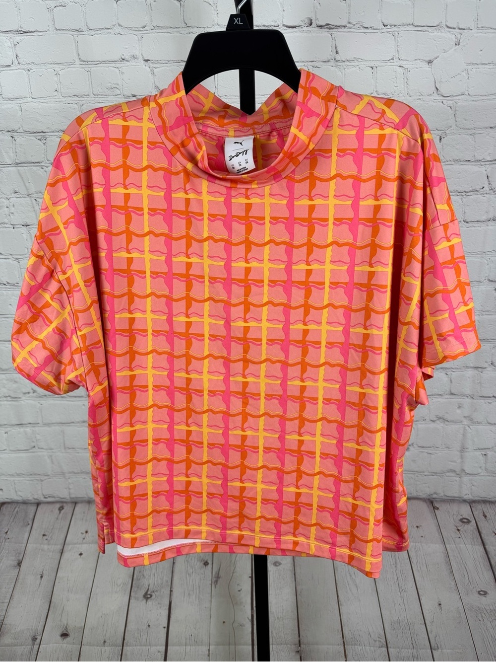 Puma x Dani Dazey Cloudspun Mock Neck Golf Shirt Size XXL